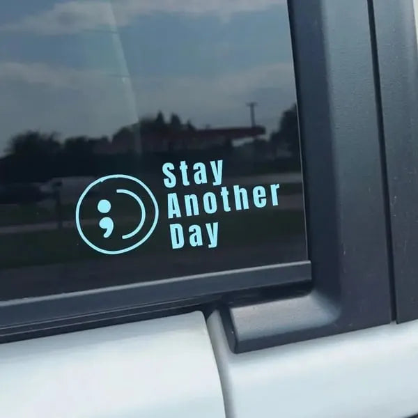 🔥LAST DAY 50% OFF - 🎗️Share Pack❤️ SAD Mental Health Awareness Car Decal (5 Pcs)