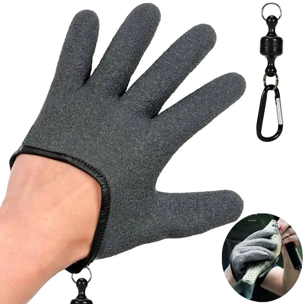 🔥Last 4 hours Sale: Save 50% -Slip Waterproof Fishing Gloves