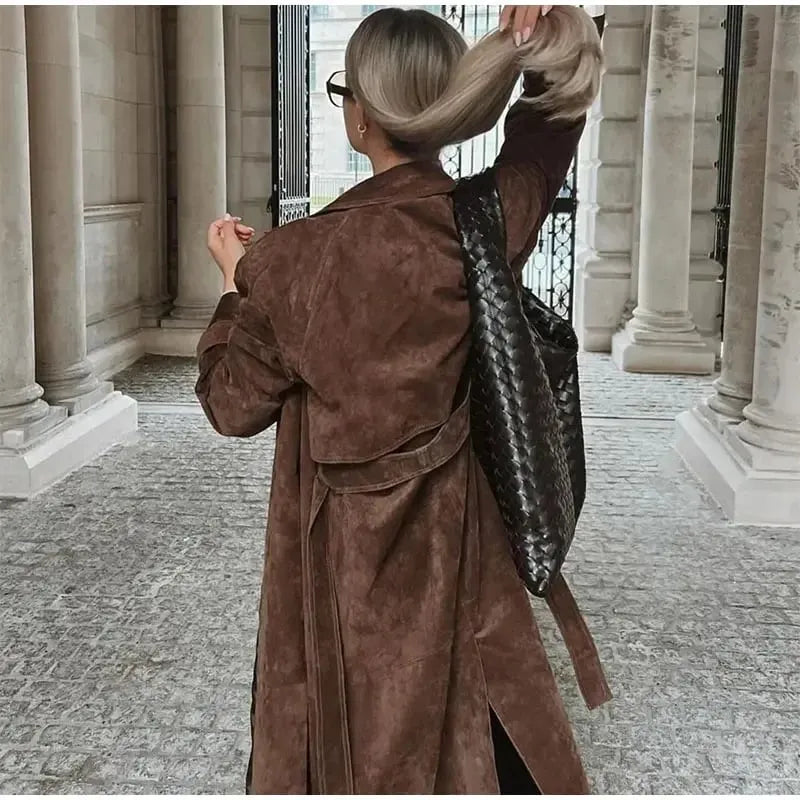 Midnight Trench Coat - Mocha