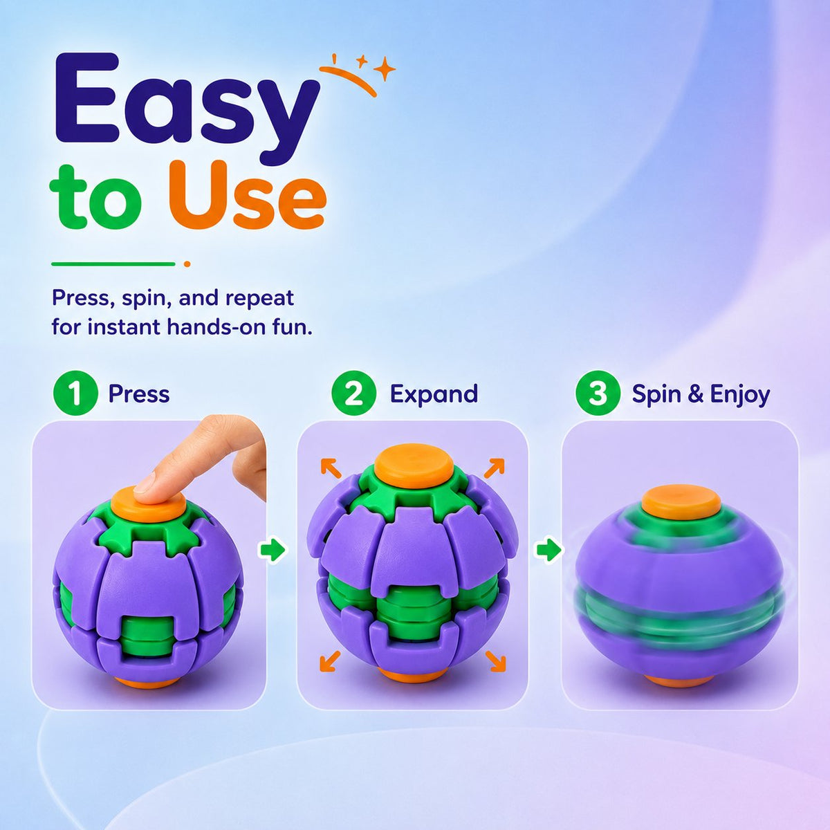 🔥HOT SALE🔥Various Styles🔥Magic Squishy Spinning Ball