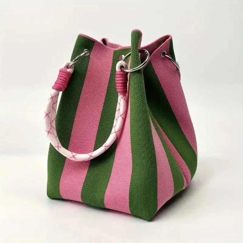 🔥HOT SALE🔥👜🏅Boho Woven Polyester Bucket Bag