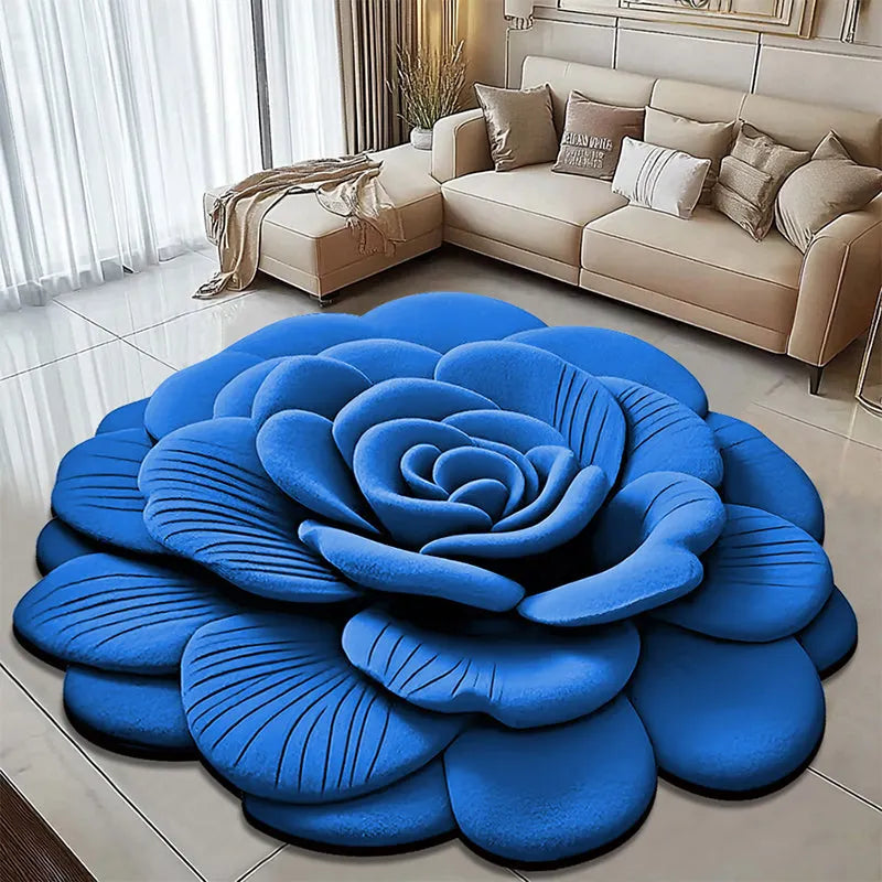 Floral Plush & Diatomaceous Earth Floor Mat