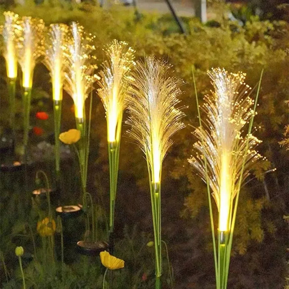 Reed Fiber Optic Light[Outdoor Solar Garden Lights]