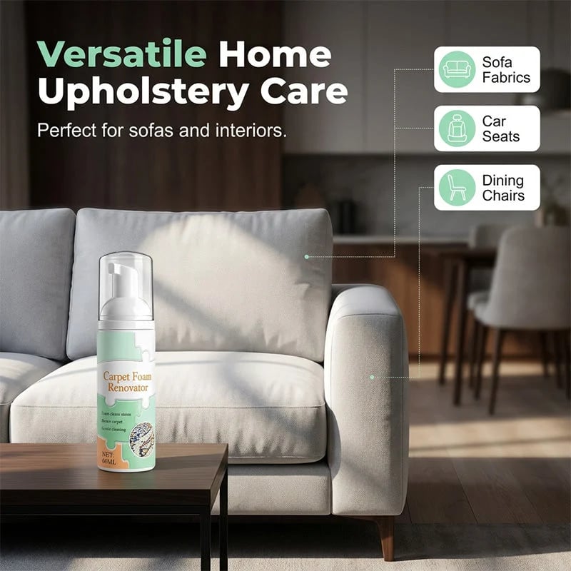 🎉Waterless Carpet Foam Stain Remover with Towel