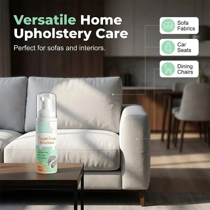 🔥HOT SALE🔥⏳ Limited Time Buy 2 Get 1 Free - 50% OFF! ✨Waterless Carpet Foam Stain Remover with Towel