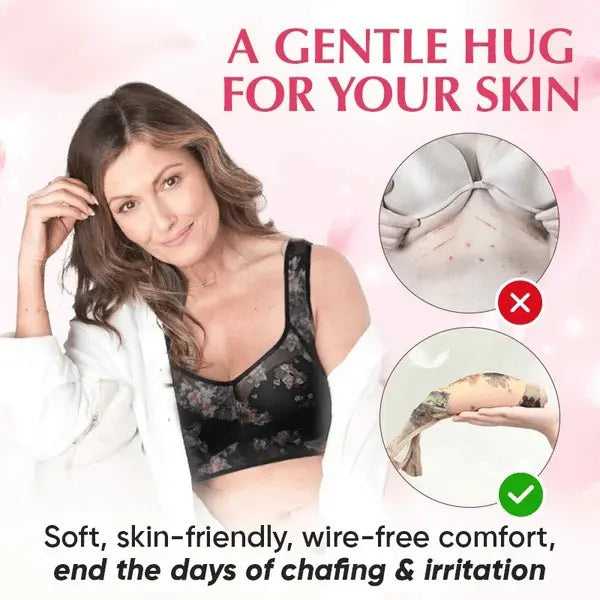 🎁Last Day 49% Off - Super gather bra | Ice Silk Lace Cooling Comfort Bra 👍No more sagging breasts