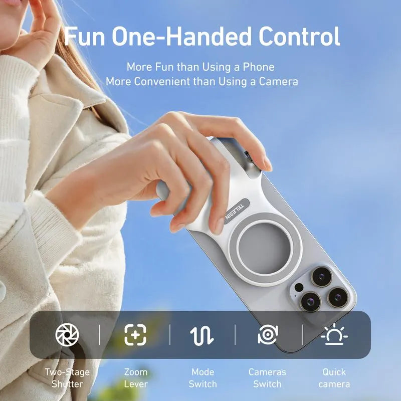 🔥Hot Sale🔥Magnetic Phone Camera Grip with Wireless Shutter