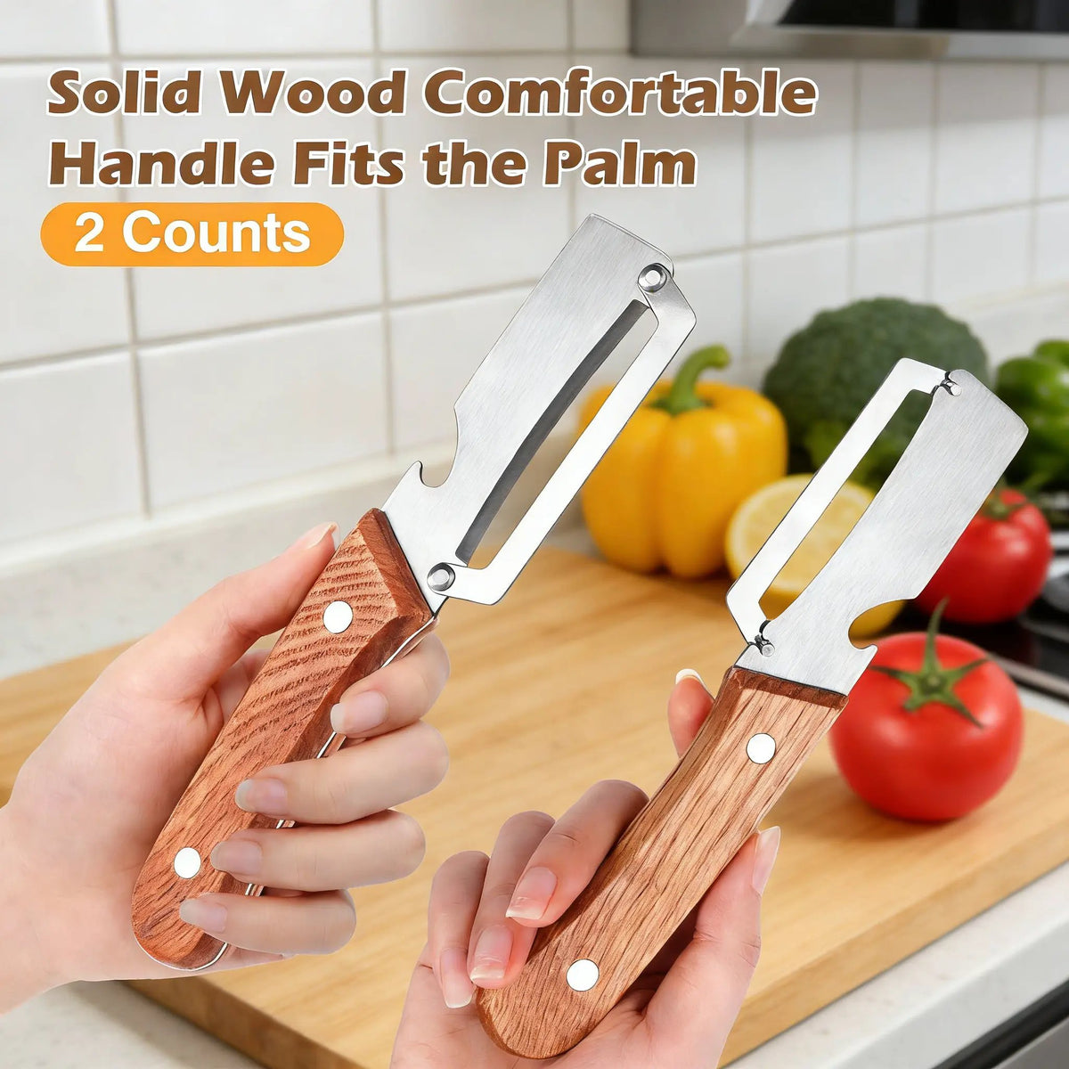 Limited-time Price $9.99😍Multi-functional Peeler 4-in-1, Stainless Steel Peeler, Vegetable Cutter, Slicer, Bottle Opener, Kitchen Must-Have Tool, Portable and Sharp