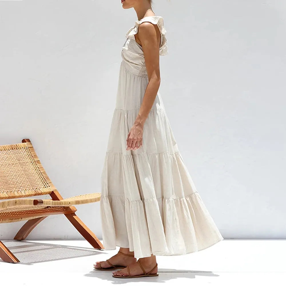 VionelleTM | Elegant Maxi Dress With Ruffles