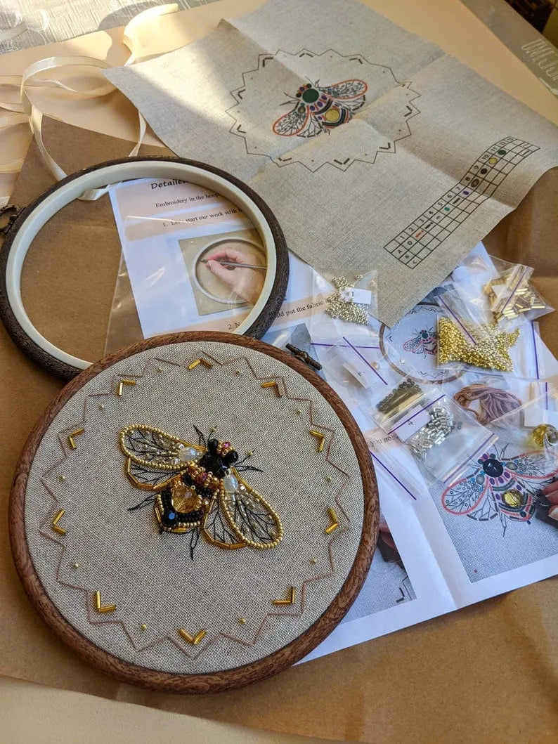 Insect Bead Embroidery Kit
