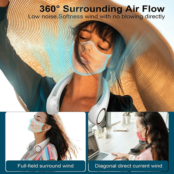 (🔥Mother's Day Pre Now-50% Off) - 🔥New Portable Neck Fan