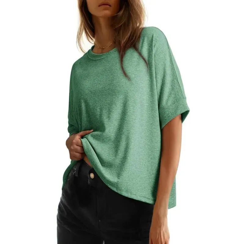 🎉Women's Tops for Women 2026 Loose Oversized Basic Tee Comfortable Soft Fabric Flattering Fit