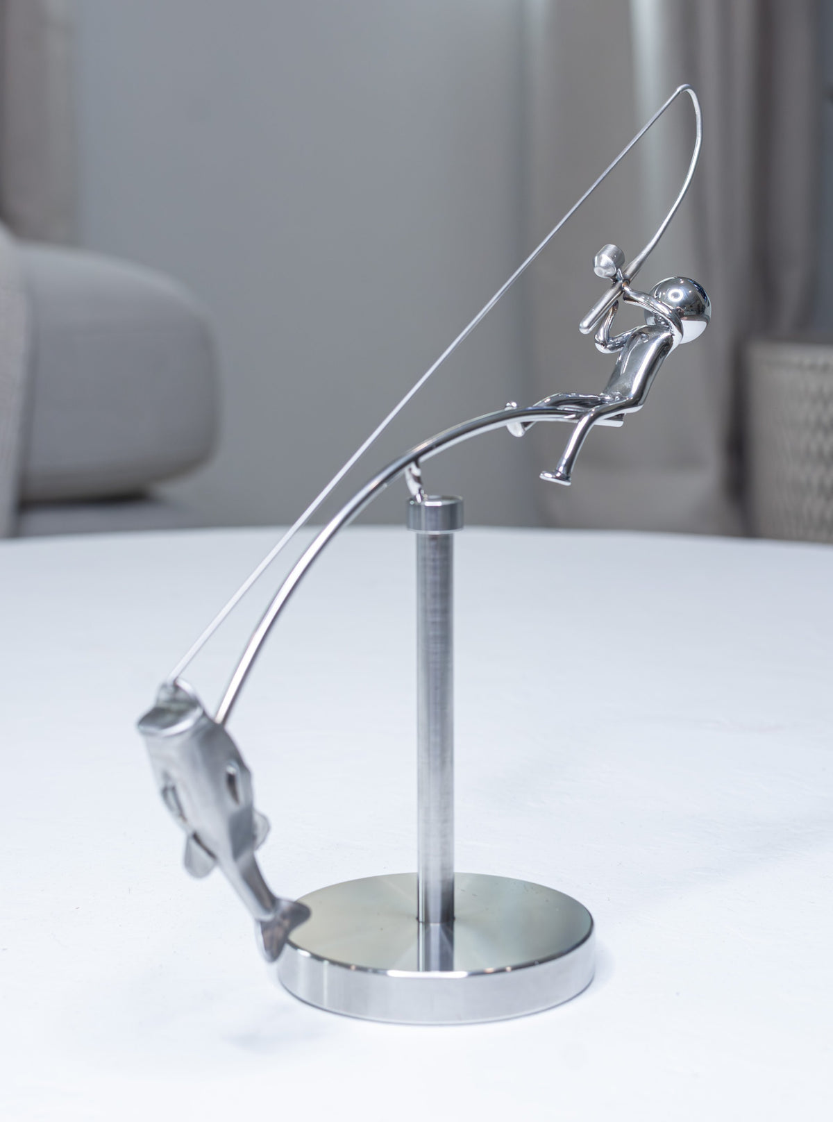 Fisherman Balancing Sculpture