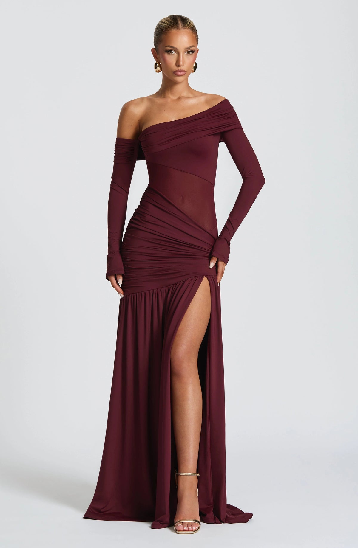 Ettalie Maxi Dress - Cherry Lacquer