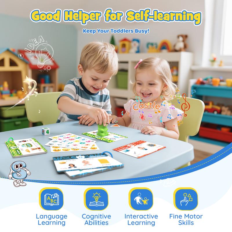 🎉🦖 Dinosaur Talking Flash Cards – Montessori Phonics & Sight Words Educational Learning Set (148 Cards, 5 Categories)
