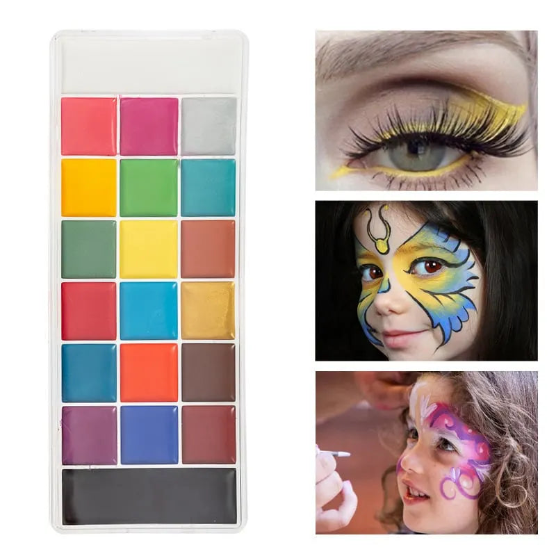 👻Face Body Paint Oil Palette,🎃Halloween,performance,cosplay