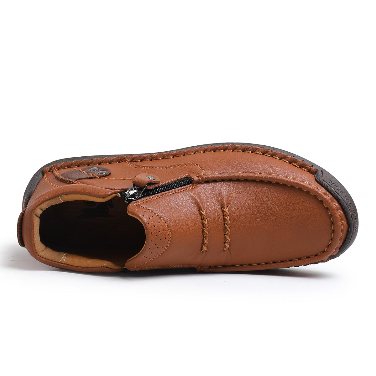 Men’s Handmade Premium Leather Slip-On Driving Boots