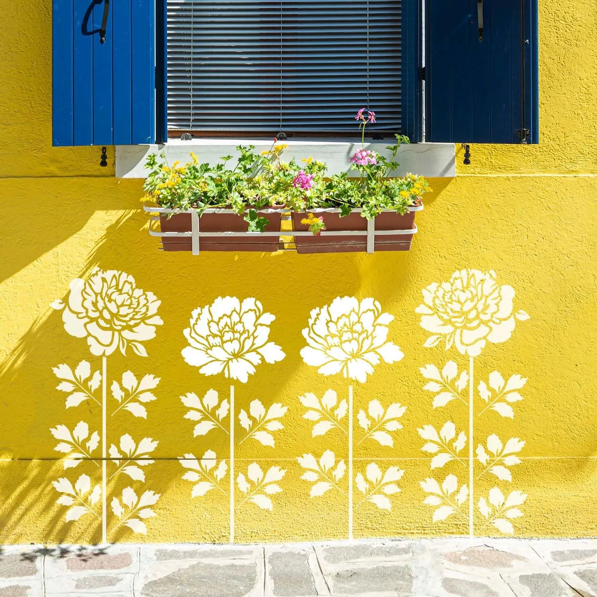 Eptchn Garden Fence Large Flower Stencils-DIY Decoration BloomTrace