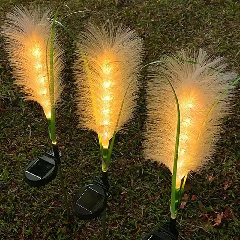 Reed Fiber Optic Light[Outdoor Solar Garden Lights]