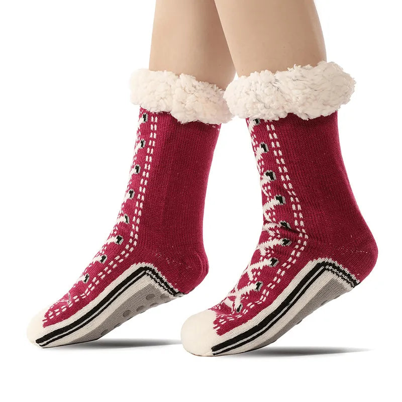 🎅Xmas Sale 49% OFF🎄 Ultra-thick Cashmere Slipper Home Socks
