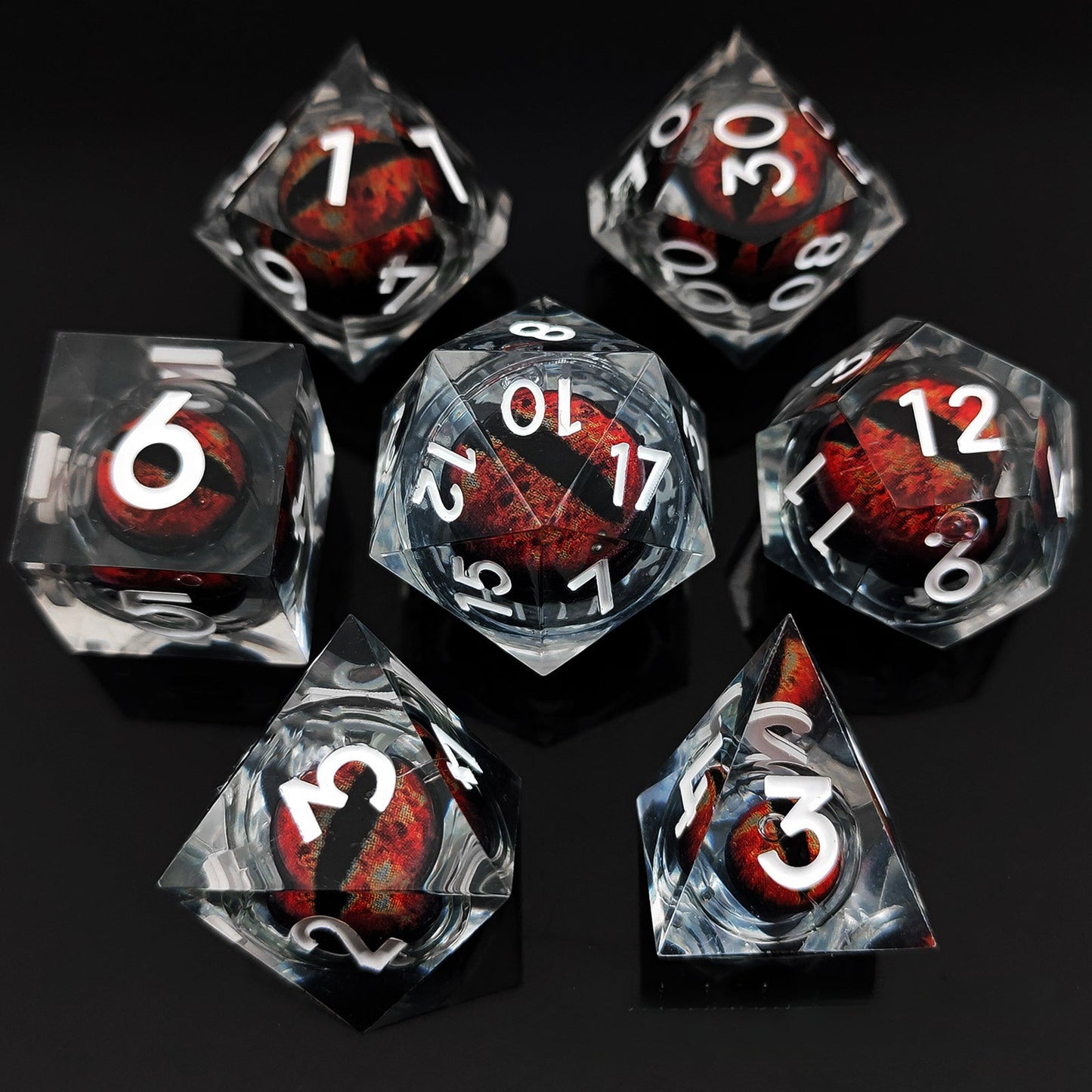 Cthulhu two-color dragon eye movable DND dice