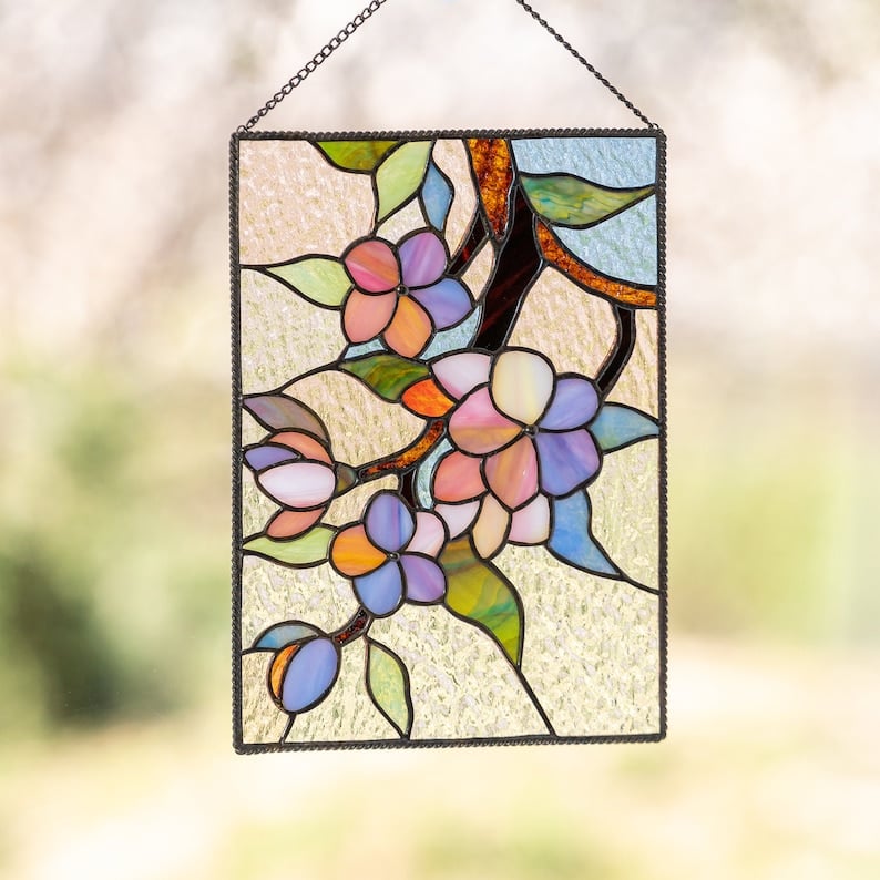 ⏰New Years Sale - 49% Off 🎉Cardinal Stained Glass Window Panel🦜🦜