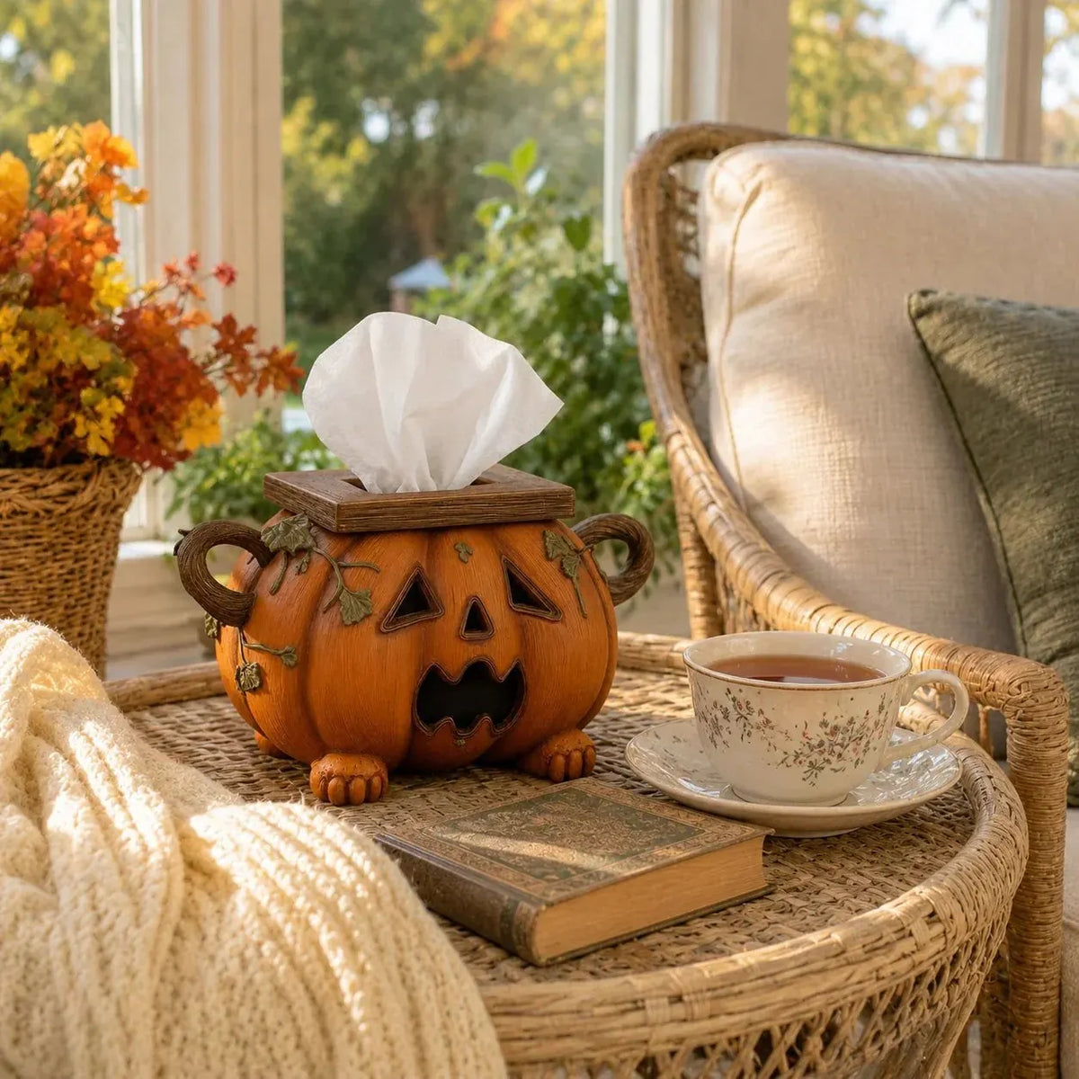 🔥HOT SALE🔥🎃🧻Pumpkin Tissue Box Cover