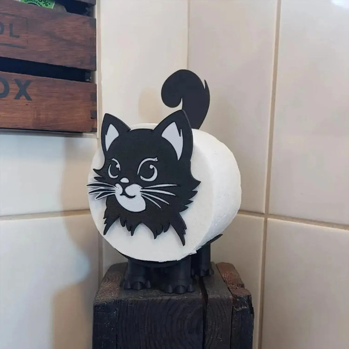 🔥Last Day 49% OFF - 😻Cute Cat Toilets Roll Holder