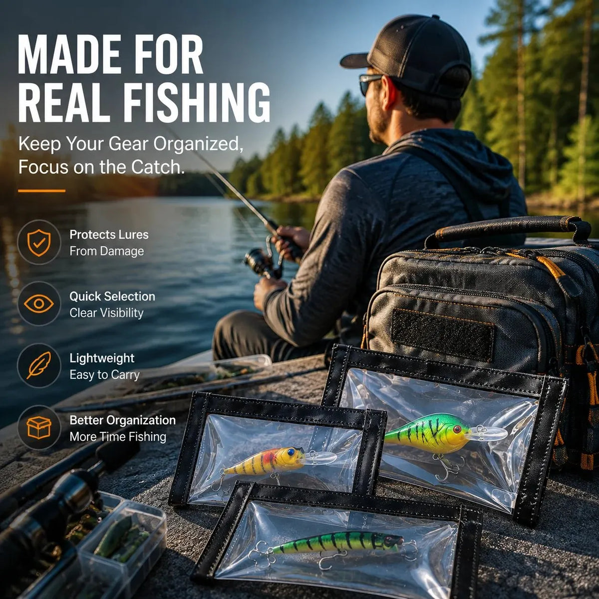🔥HOT SALE🔥🎣 Fishing Lure Protective Case | Soft Bait Storage Box For Anglers