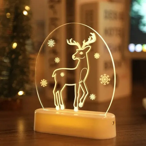 The New Santa Claus snowman Christmas Tree Lights bedroom decor night lights