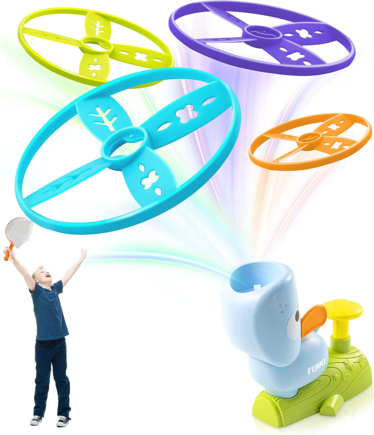 🎁Winter Sale 49%OFF🔥 Flying Disc Launcher Toy for Kids(🔥BUY 1 FREE SHIPIING)