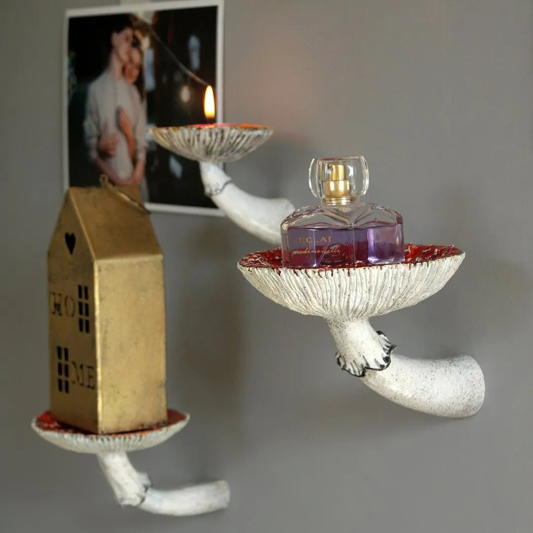 Mushroom Hanging Shelf, Wall Floating Shelf