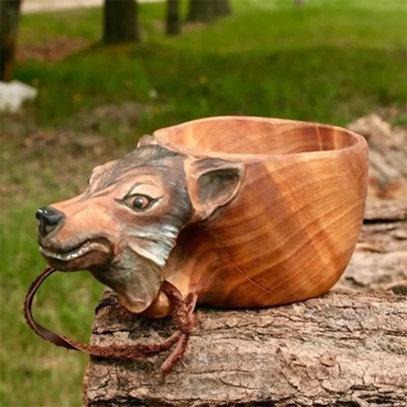 Kuksa Hand Carved Wooden Mug