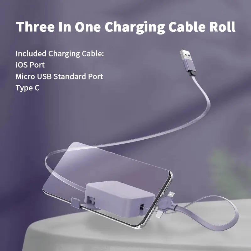 🔥Summer Hot Sale 48% OFF🔥Three In One Charging Cable Roll-Buy 3 Free Shipping