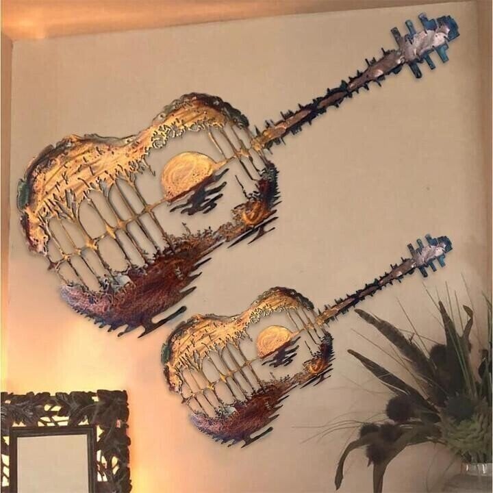 NEW YEAR SALE 40% OFF-Guitarist Art🎸MEGRAIDANTM️ Handmade Abstract Guitar Metal-BUY 2 FREE SHIPPING