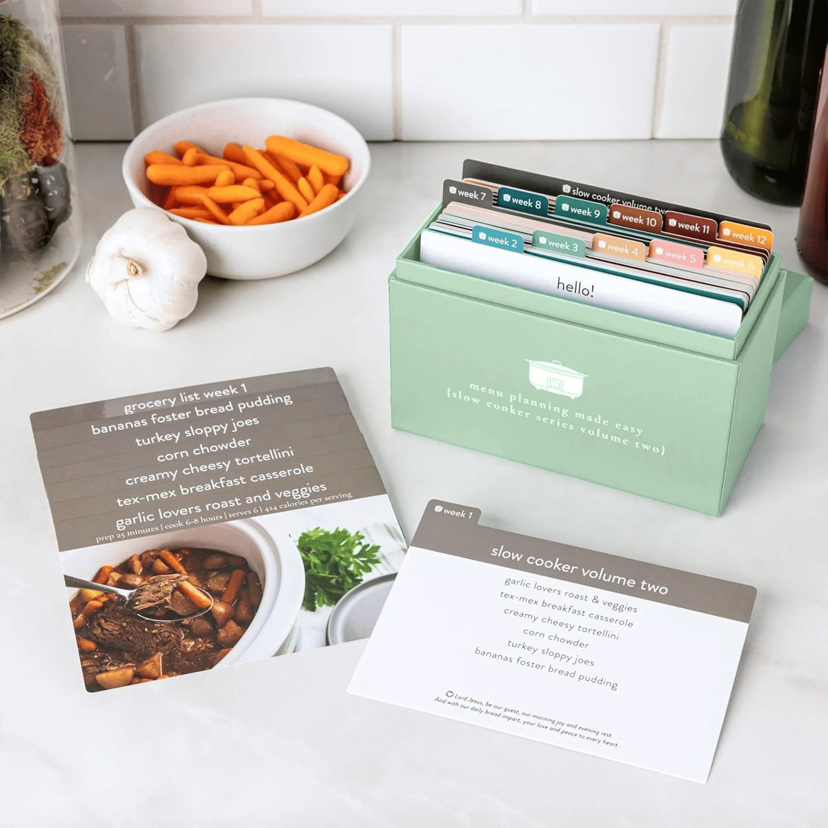 🔥HOT SALE🔥🍽️ Meal Planning Kit with 103 Photo Recipe Cards(Without a gift or present.)