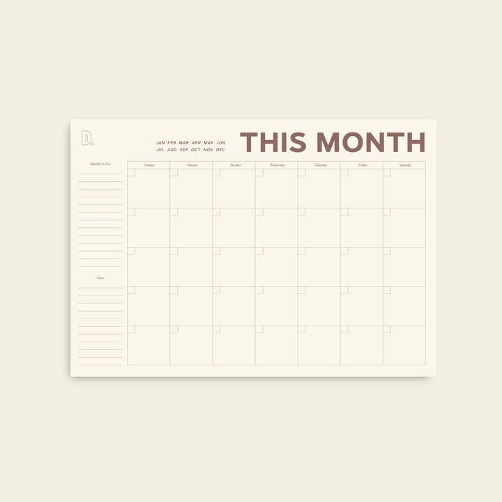 🔥LAST DAY 49% OFF - 🌈Monthly Calendar