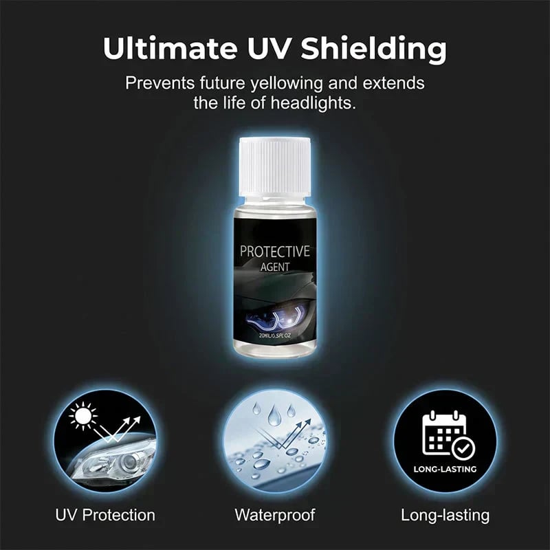 🎉🚗 49% OFF !!! 🔆 Professional Car Headlight Restoration Kit – Removes yellowing & scratches, restores clarity & UV protection – easy DIY solution ✨
