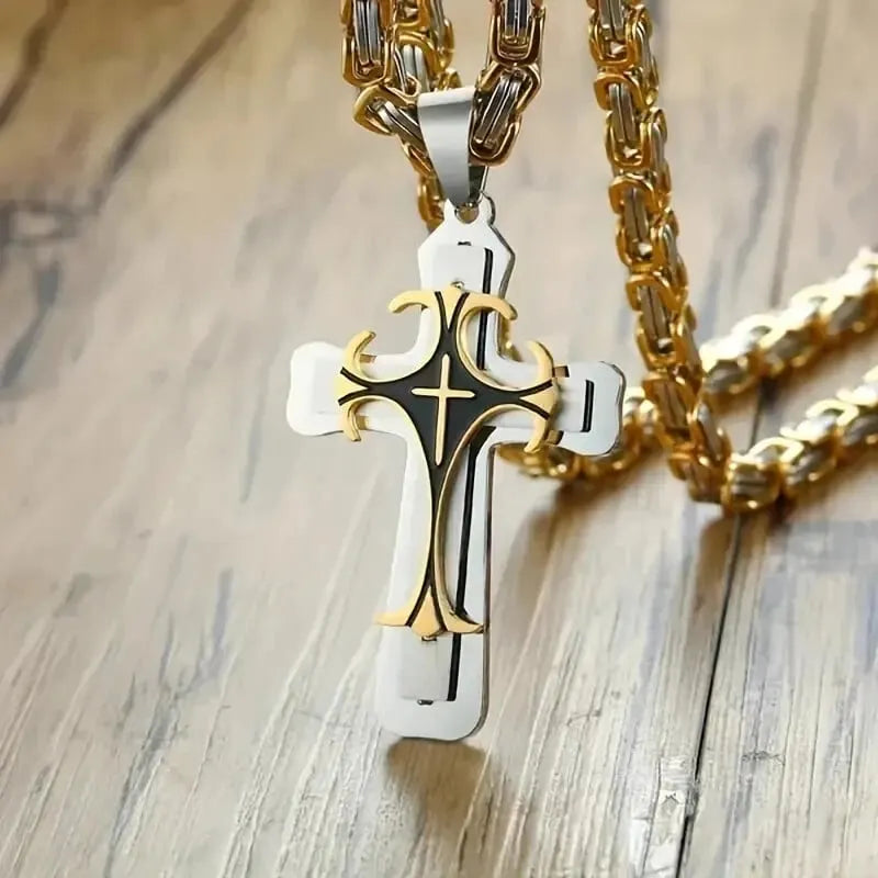 Men's Vintage Unique Cross Necklace