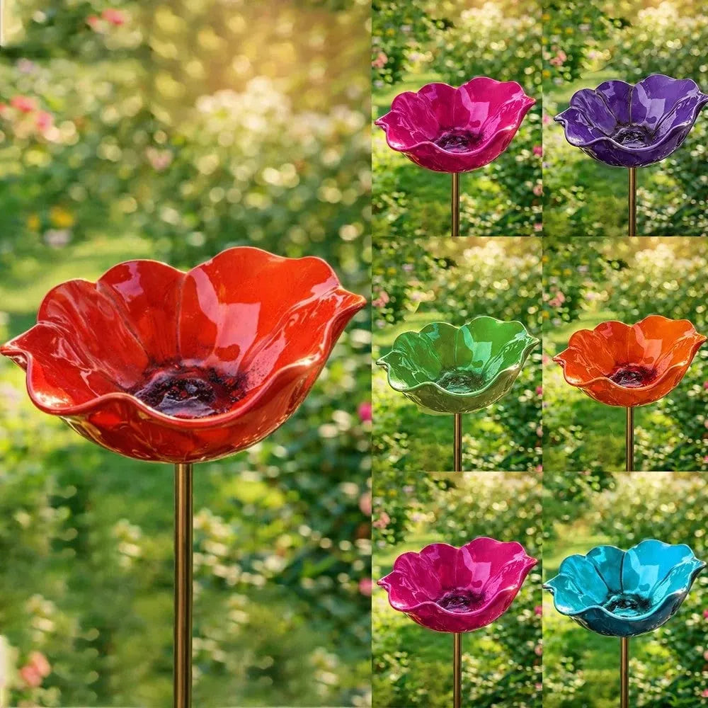 🔥HOT SALE🔥💖🎁Handmade Metal Flower Garden Stake🐦