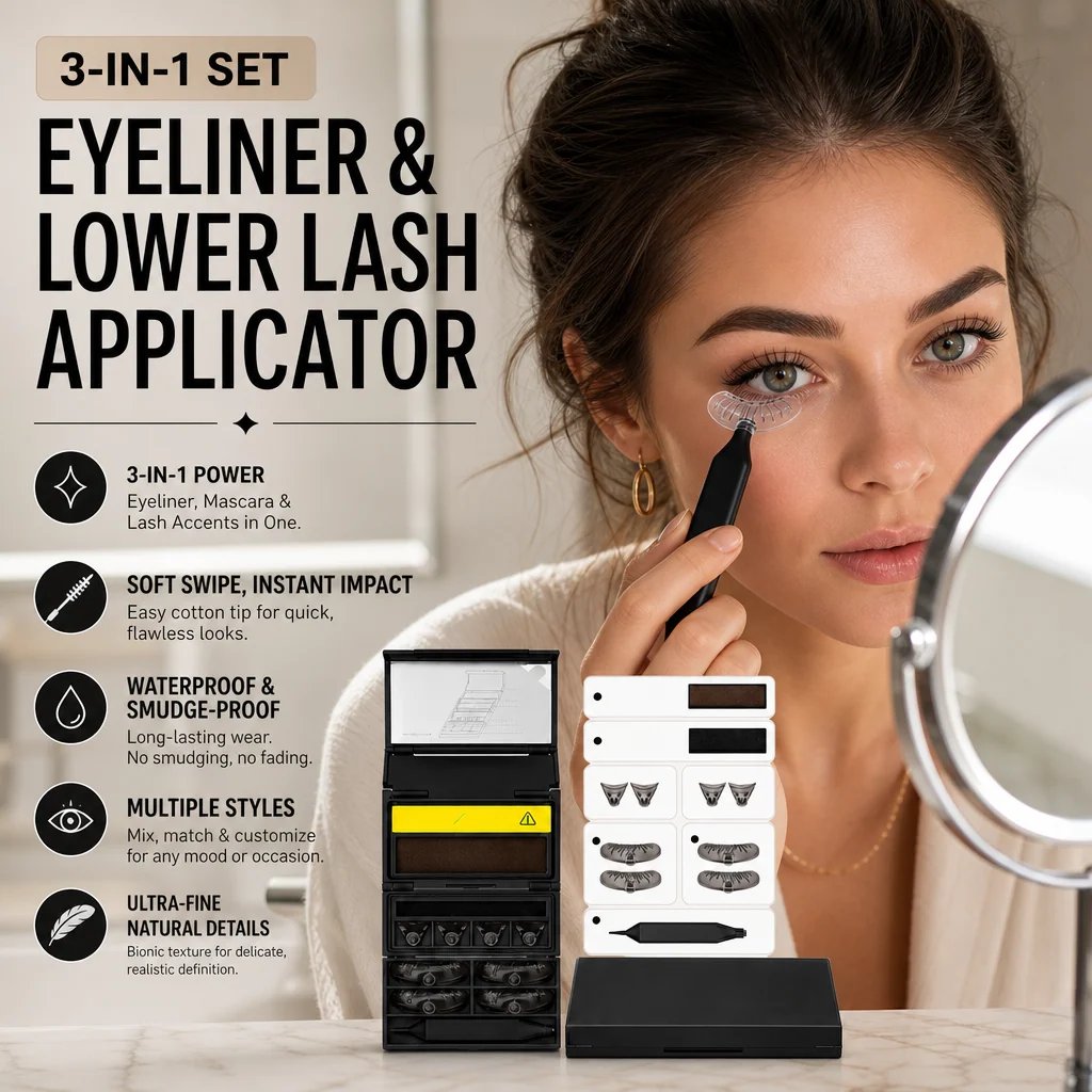🔥HOT SALE🔥3-in-1 Kit: Eyeliner and Lower Lash Stamp