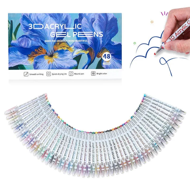 🎉✨Multi-Color Gel Pen Set for Drawing & Coloring