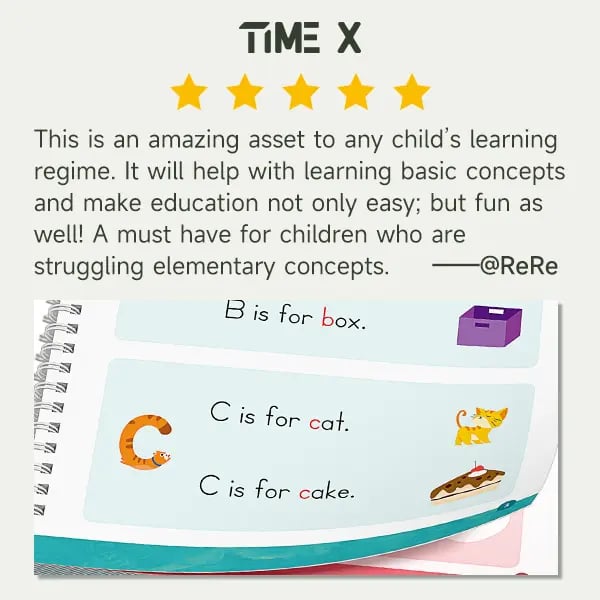 🔥Last Day 50% OFF ✏️📚 Magic Reusable Handwriting Workbook Set for Kids (6 Books)