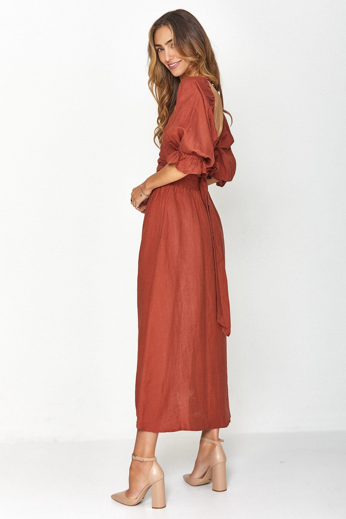 🔥Last Day Promotion - BUY 2 FREE SHIPPING🔥French Ruffled Lantern Sleeves Multi-wear Dress