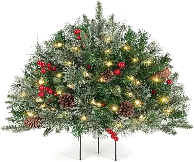 🎉🎄🔥Pre-lit Artificial Christmas Tree Urn Filler💐