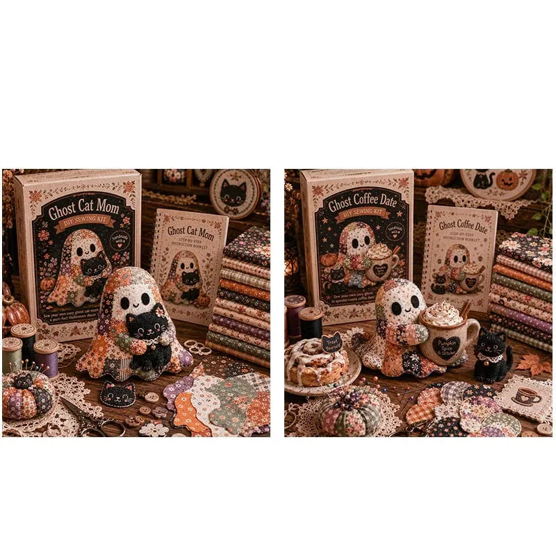🔥HOT SALE🔥🔥LAST DAY 49% OFF🧵Little Ghost's Cozy Halloween DIY Patchwork Kit