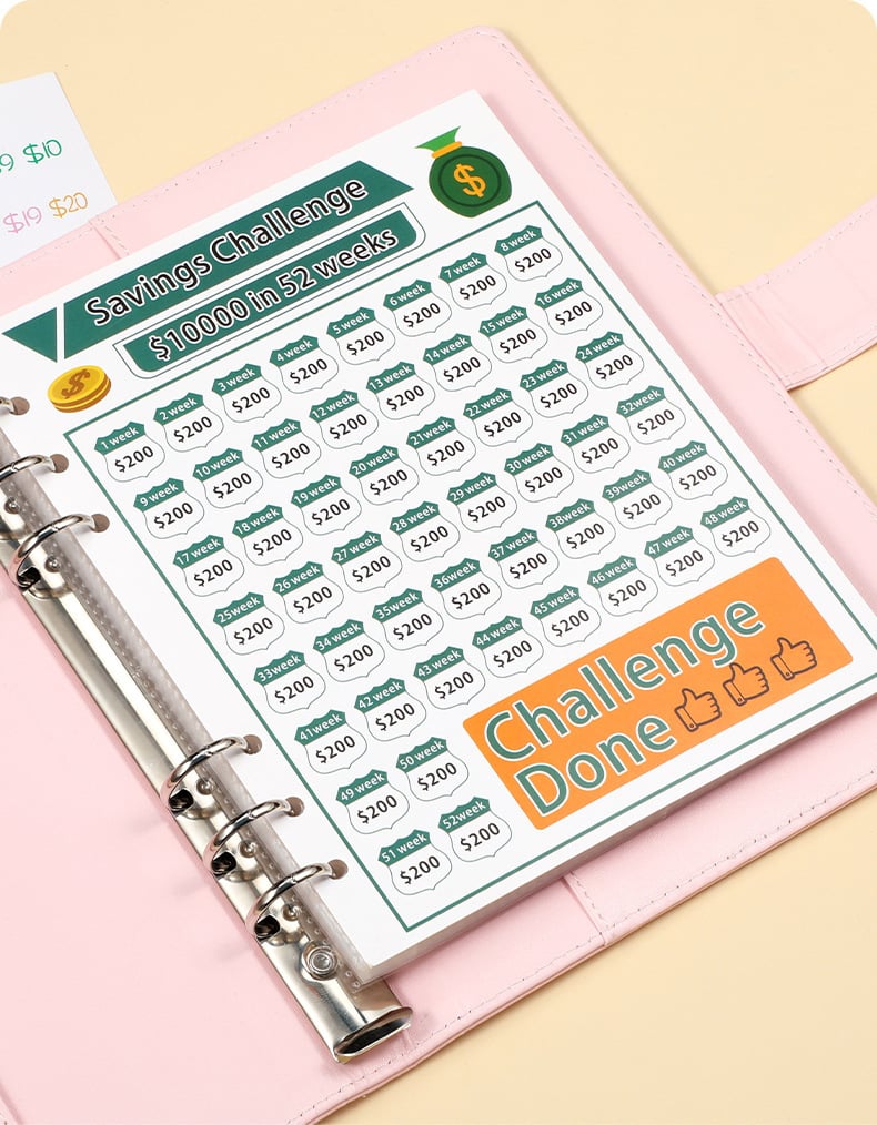 🏆Flash Sale⚡ 50K+ SOLD! Almost Gone-💥🔥🤑✉️100 Envelope Savings Challenge Book,Best Gifts