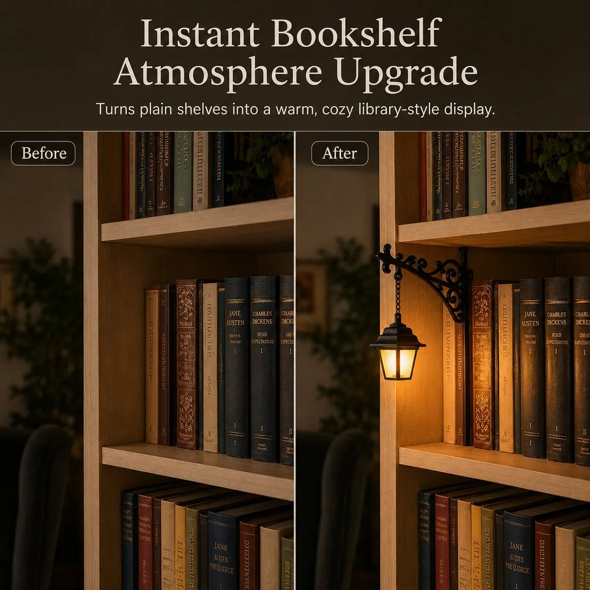 📚Library Lantern-Decorative Bookshelf Lighting