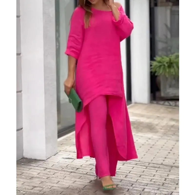 🔥HOT Sale - Casual Solid Color Two-piece Set 💥 BUY 2 FREE SHIPPING