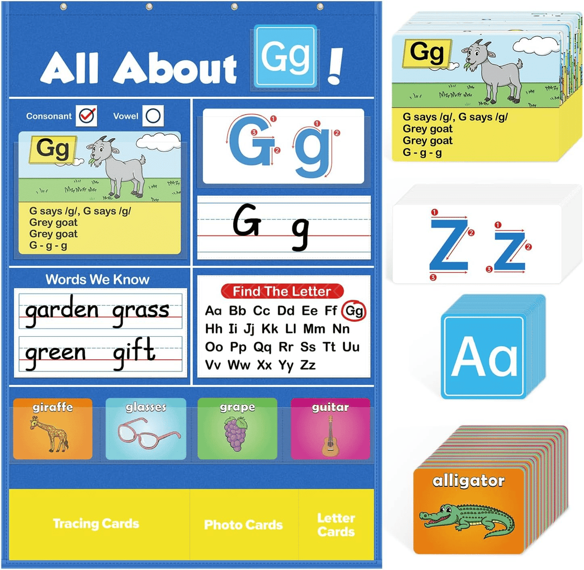 🔥HOT SALE🔥 SALE 49% OFF 📚Alphabet Learning Pocket Chart